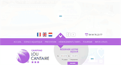 Desktop Screenshot of camping-lou-cantaire.fr